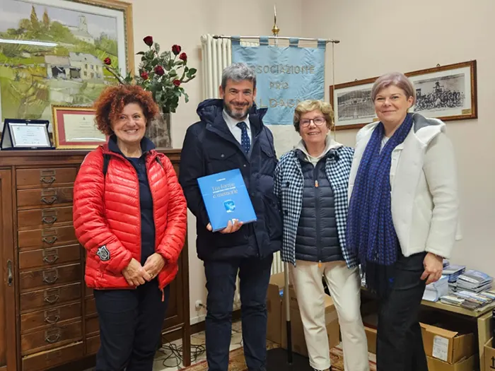 La rappresentanza di Provaldagno con il Presidente della Provincia Andrea Nardin che è venuto a farci visita alla Festa d'Autunno